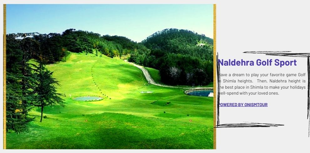 Charming Shimla_Naldehra golf Sport